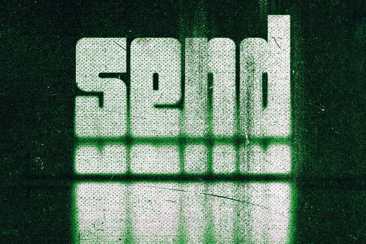 Printed Mess Text Logo Effects Collection - YouWorkForThem