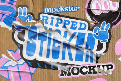 Custom Shape Sticker Mockups Graphics - YouWorkForThem