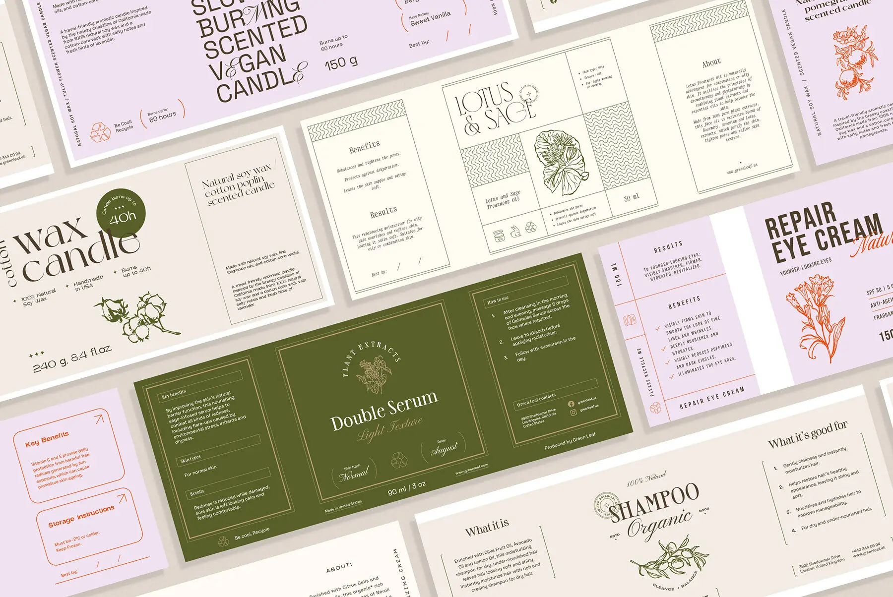 Cosmetics Label Collection Mockups - YouWorkForThem