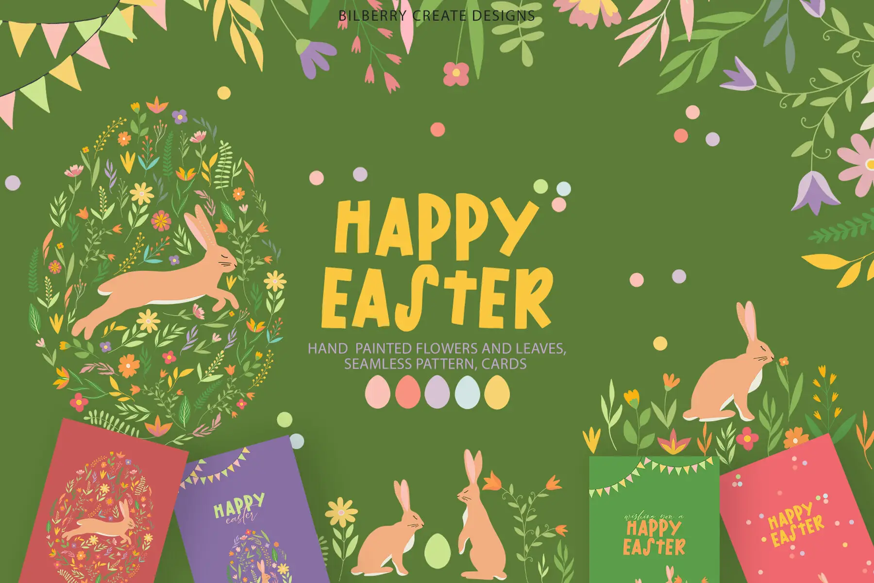 Happy Easter Art Set