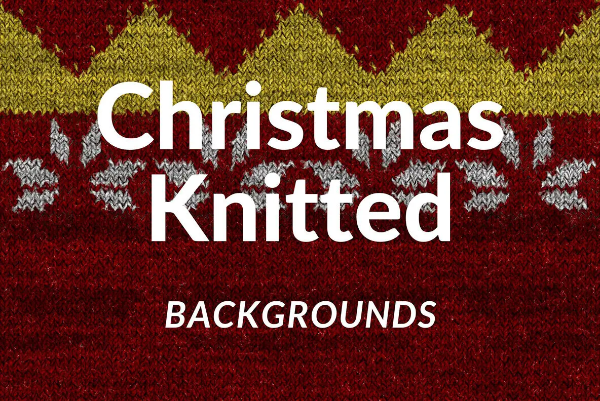 Christmas Knitted Backgrounds