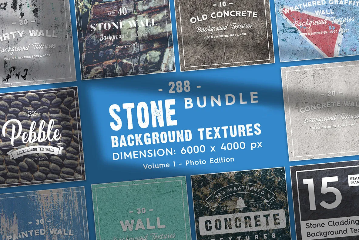 Stone Background Textures Bundle Vol.1 - Photo Edition