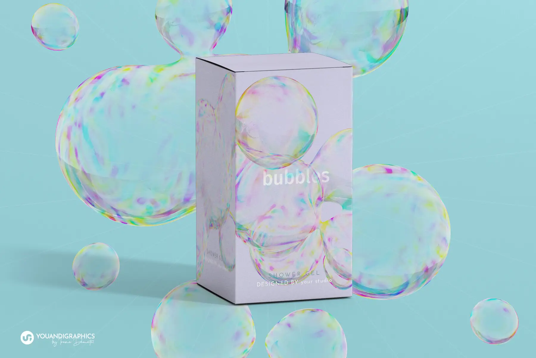 Abstract Bubbles Creative Set 3D - YouWorkForThem