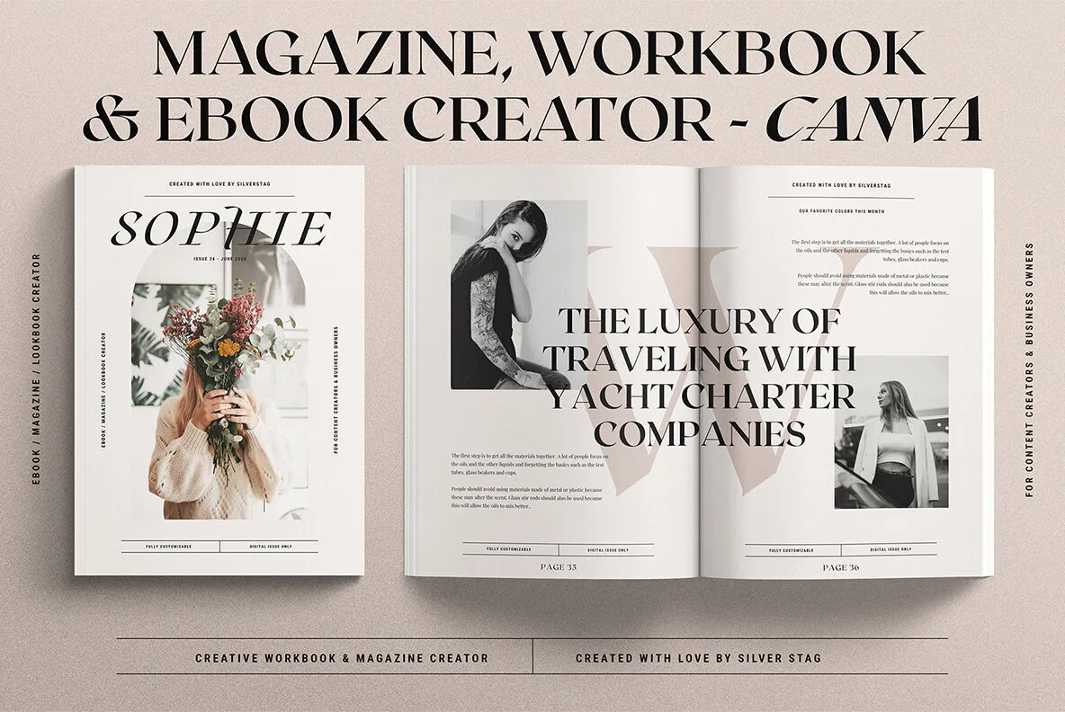 Sophie - Canva eBook & Magazine Creator
