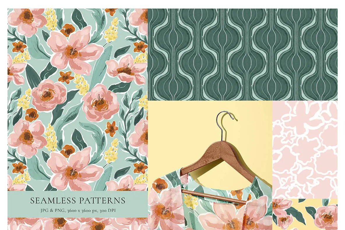 Trendy Flowers Collection Graphics Youworkforthem