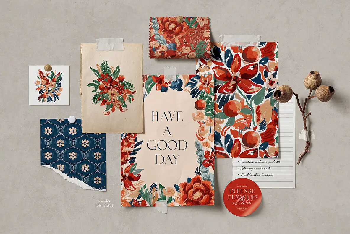 Intense Flowers Collection Graphics Youworkforthem