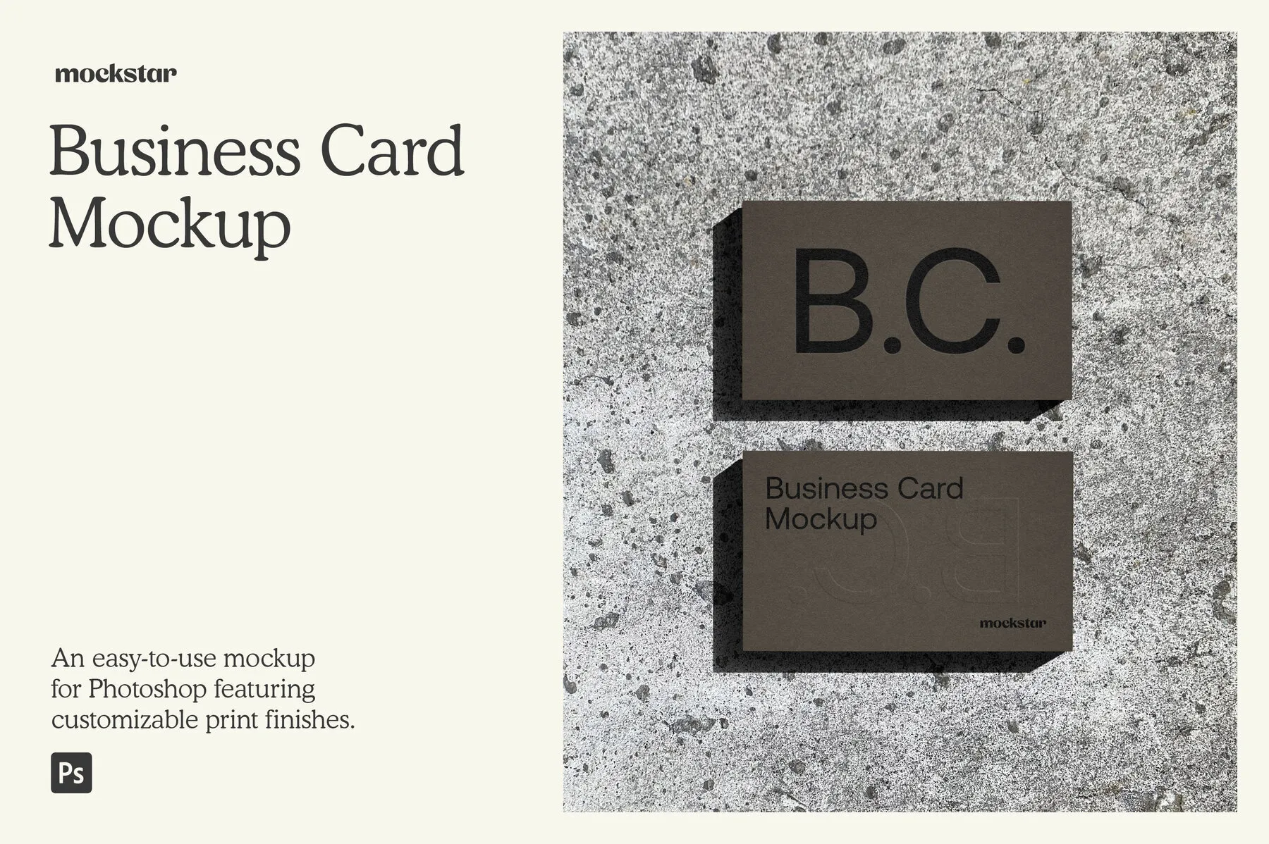 Emboss Business Card mockup
