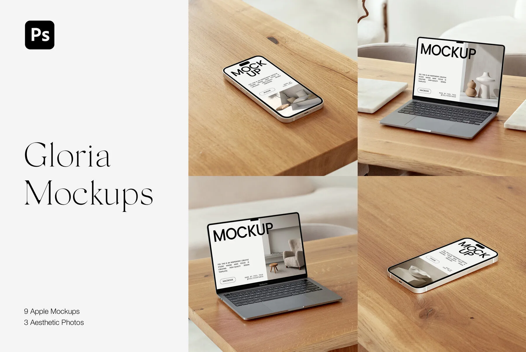 Gloria Apple Devices Mockups