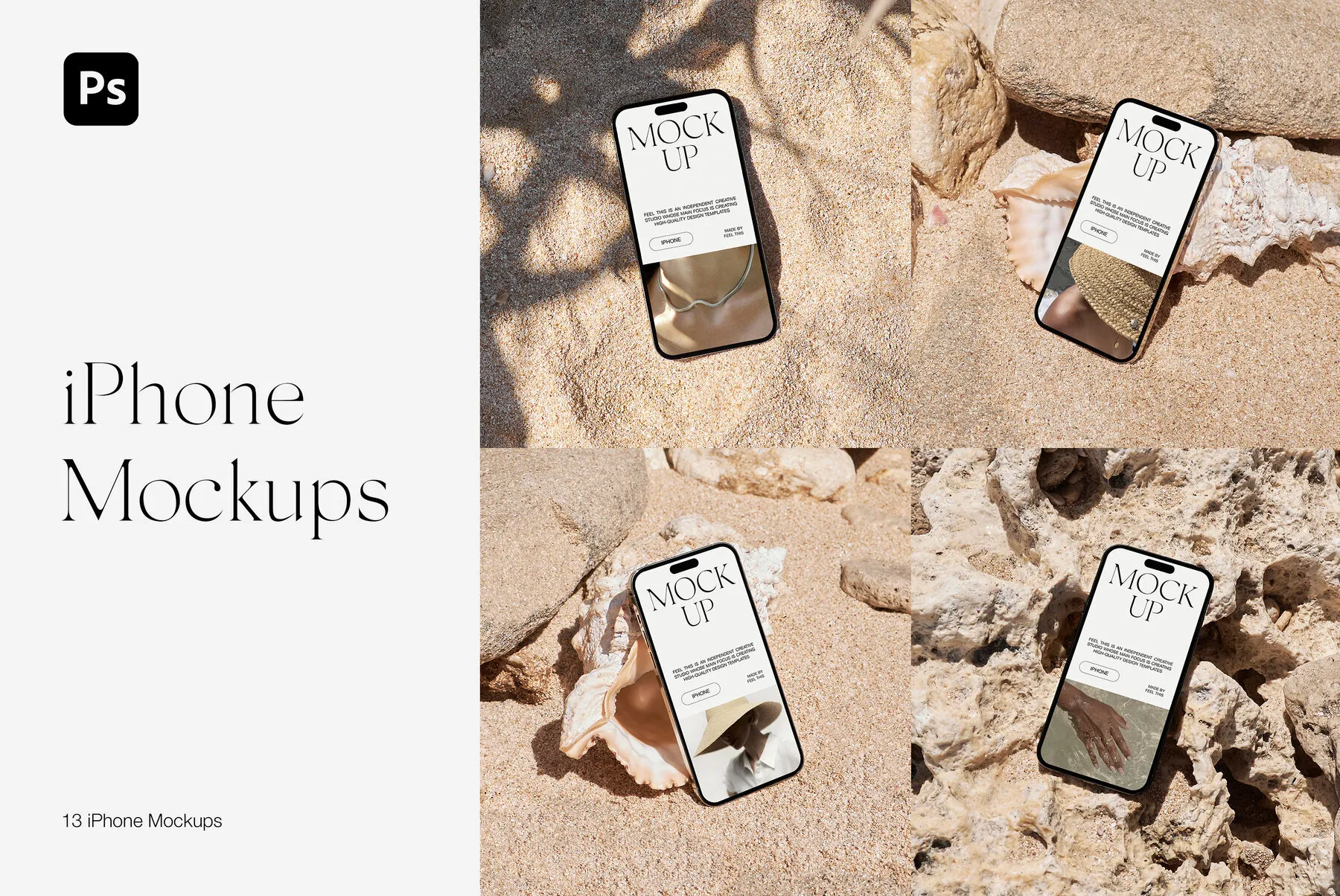 iPhone 14 Pro Mockups for Photoshop Psd