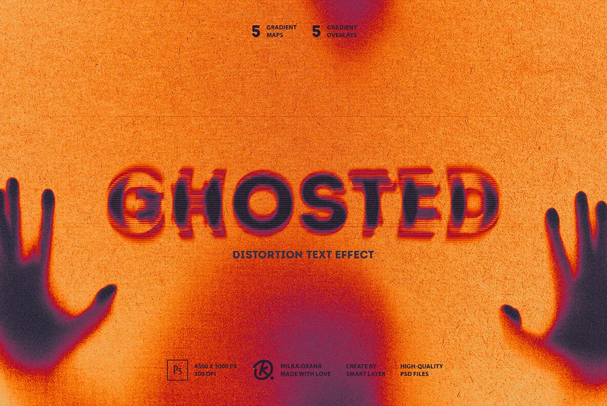 Ghosted Distortion Text Effect