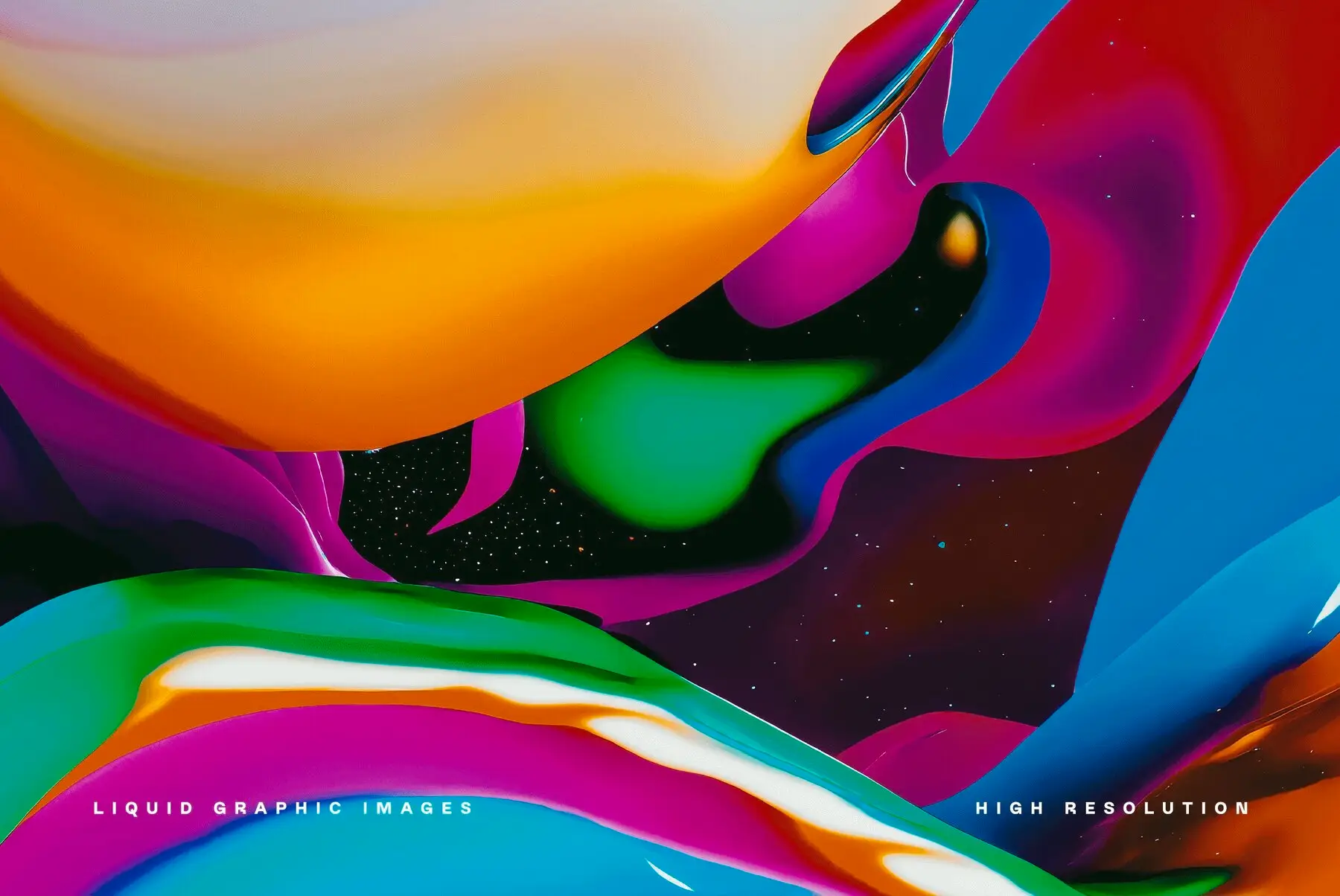 Liquid Graphics AIGenerated 3D Abstract Imagery for Designers