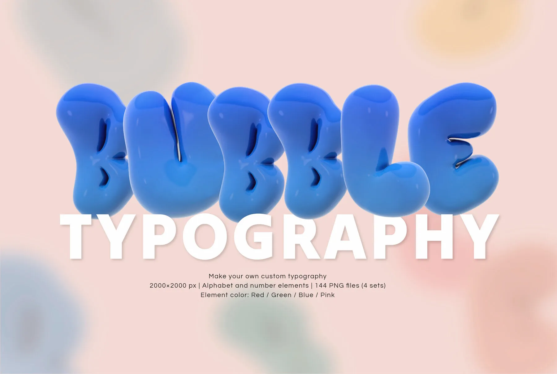 Bubble typography elements