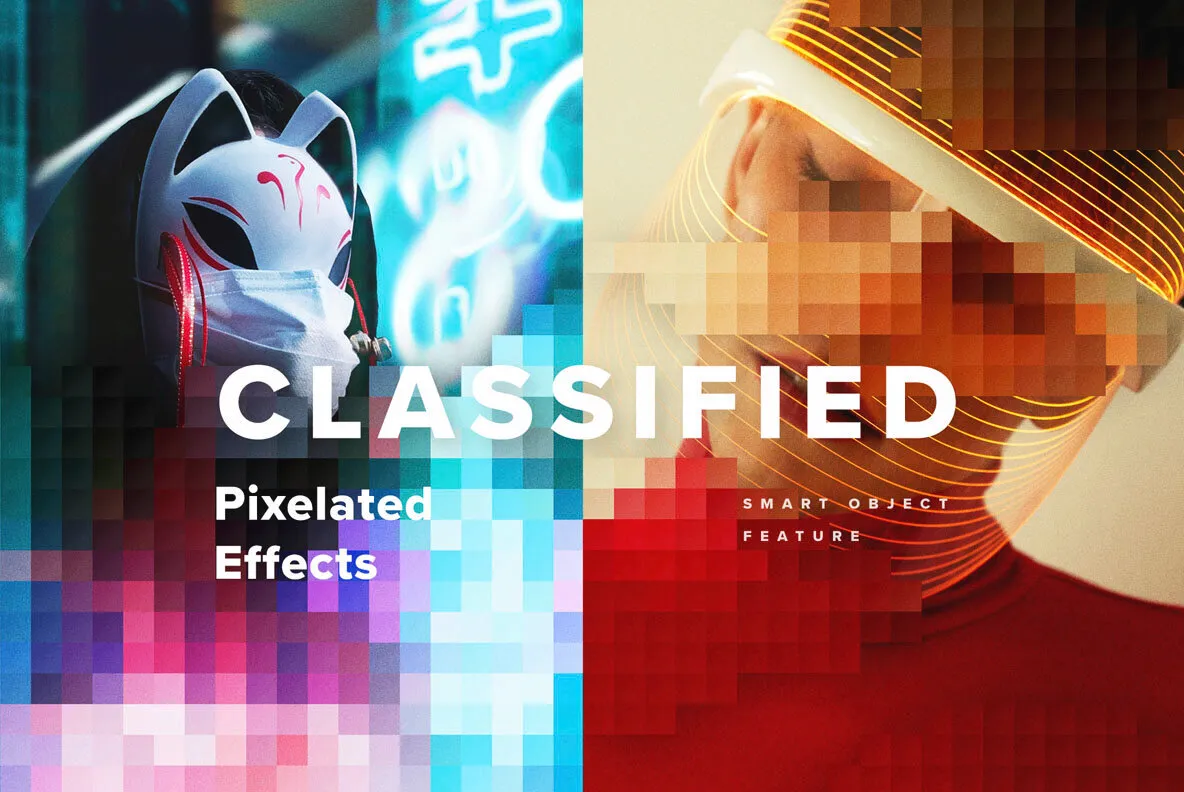 Classified Pixelated Photo Effects