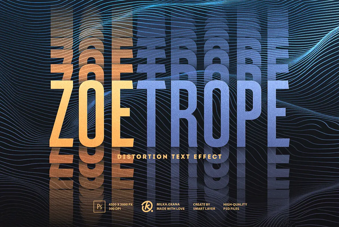 Zoetrope — Distortion Text Effect