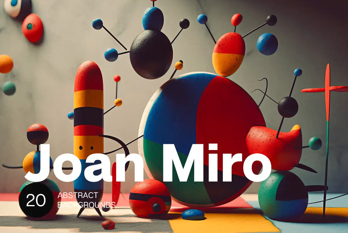 Joan Miro. Backgrounds