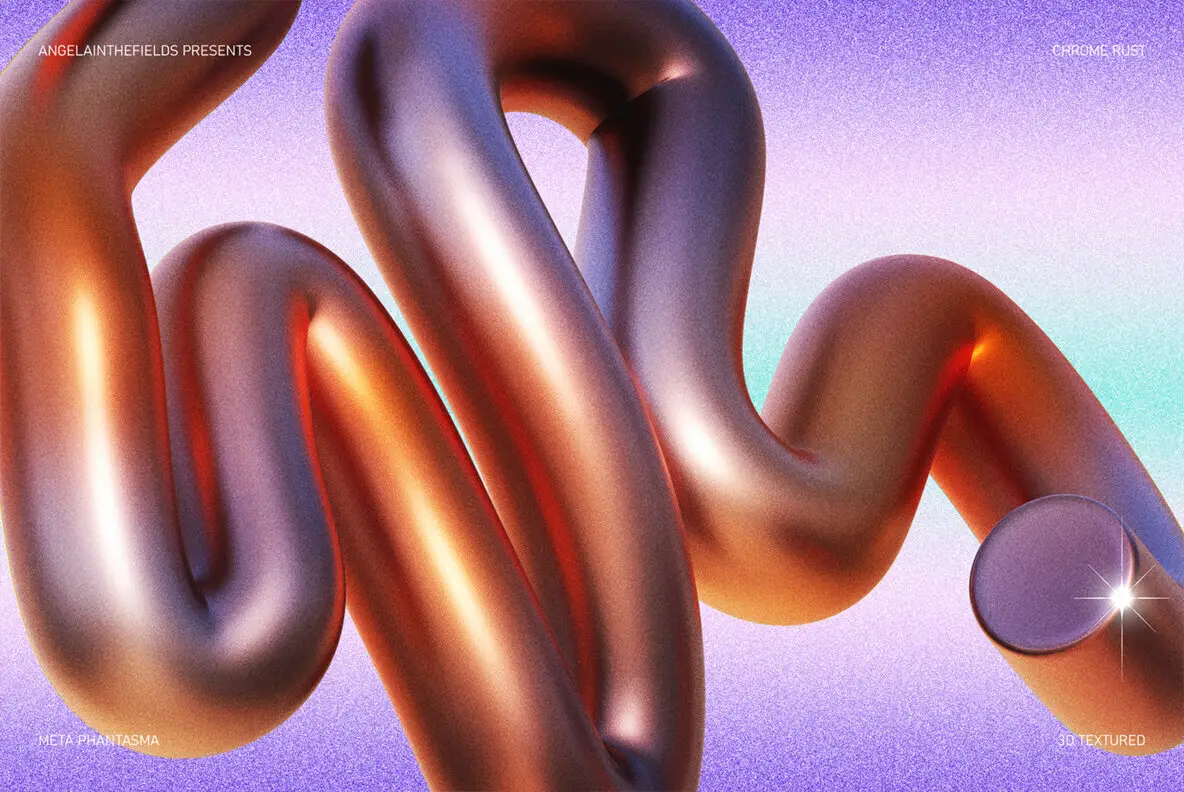 3D Chrome Rust Objects Graphics YouWorkForThem