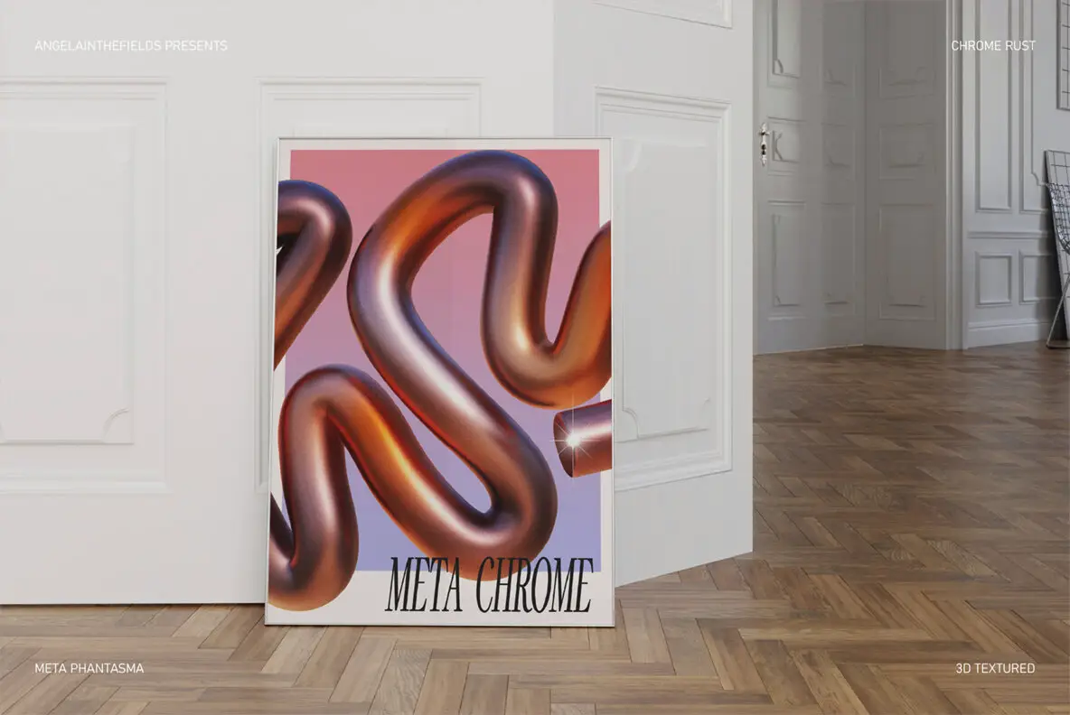 3D Chrome Rust Objects Graphics YouWorkForThem