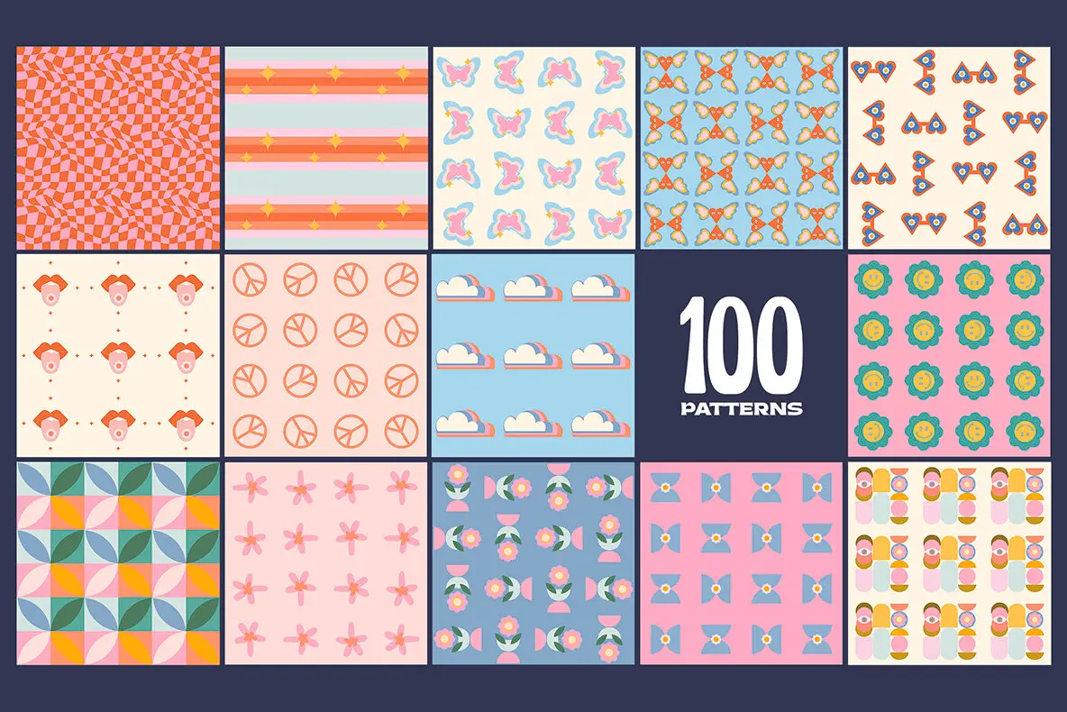 200 Vector Mosaics Patterns Graphics - YouWorkForThem