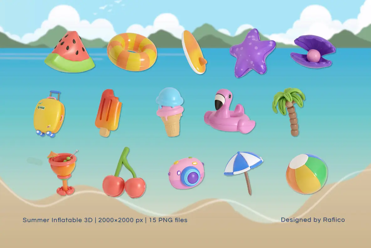 Inflatable 3d Indesign Summer Inflatable 3D 3D - YouWorkForThem