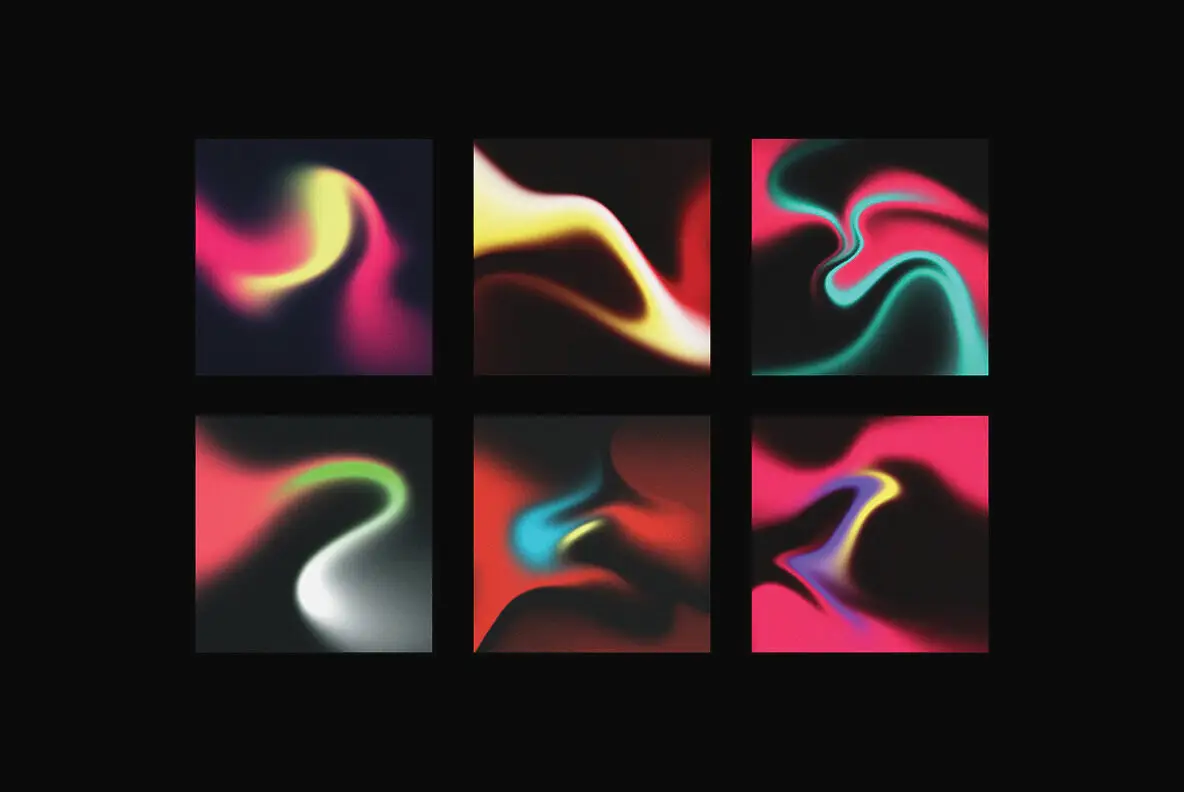 Liquid Textures Gradient Collection Graphics - YouWorkForThem