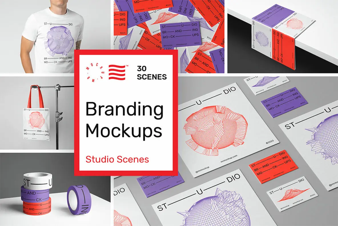 Studio Branding Mockups - Studio Scenes