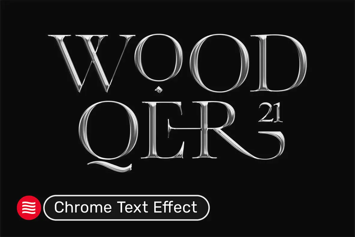 Chrome Text Effect