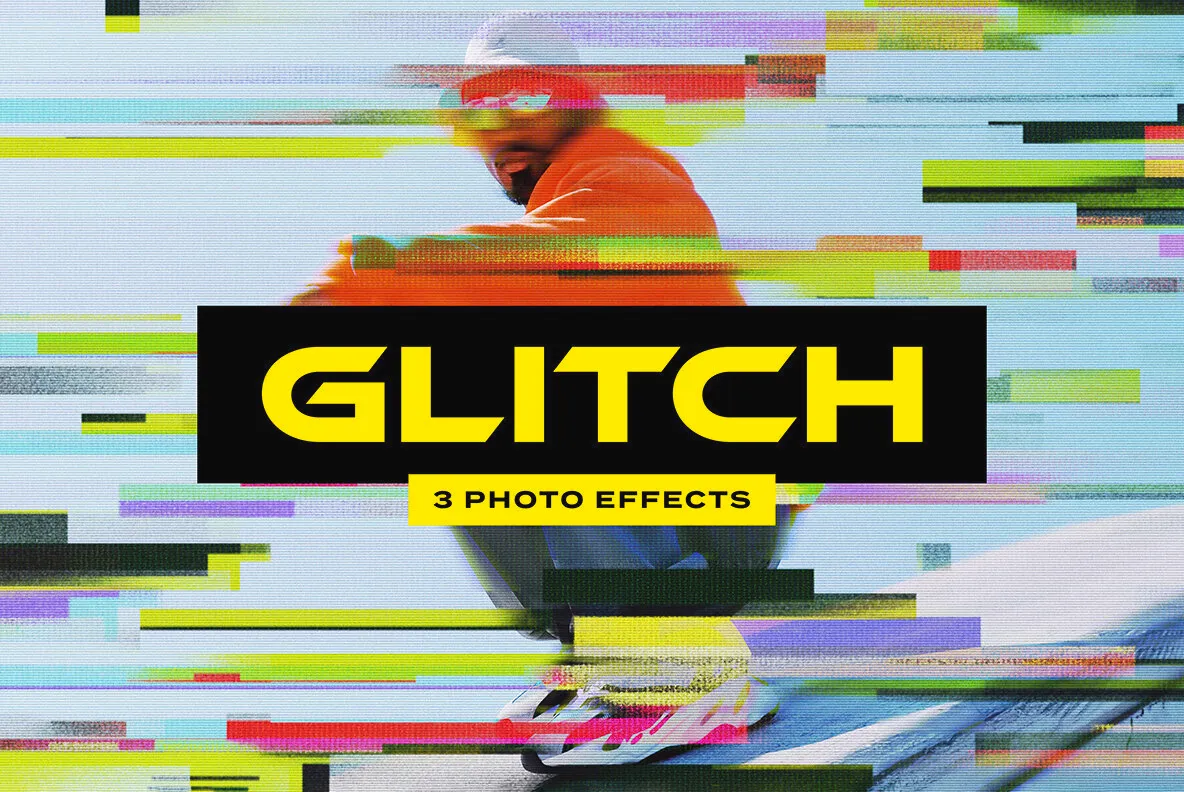 Smudged Glitch Photo Effect