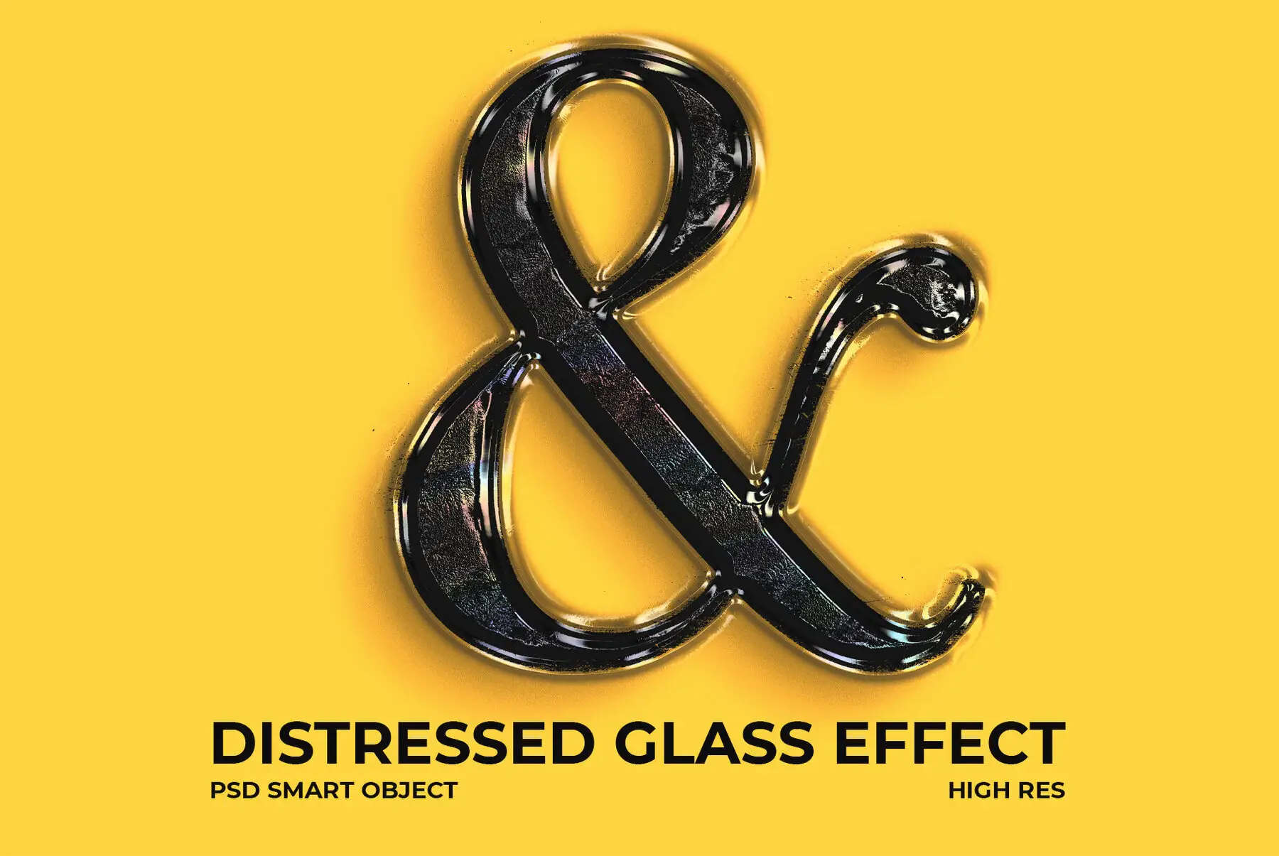 Distressed Glass Effect