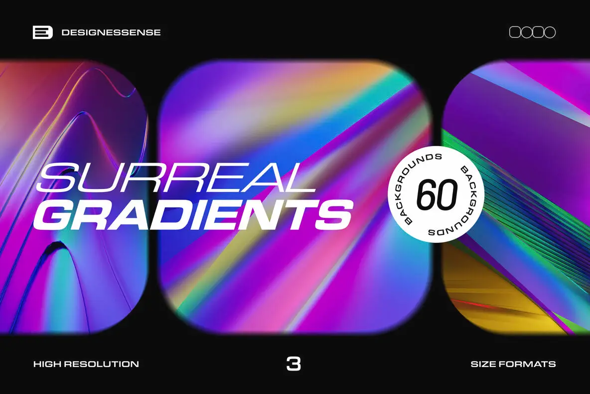 Surreal Gradients - 60 Backgrounds