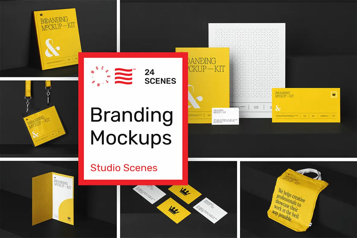 Branding Mockups Kit - Studio Scenes