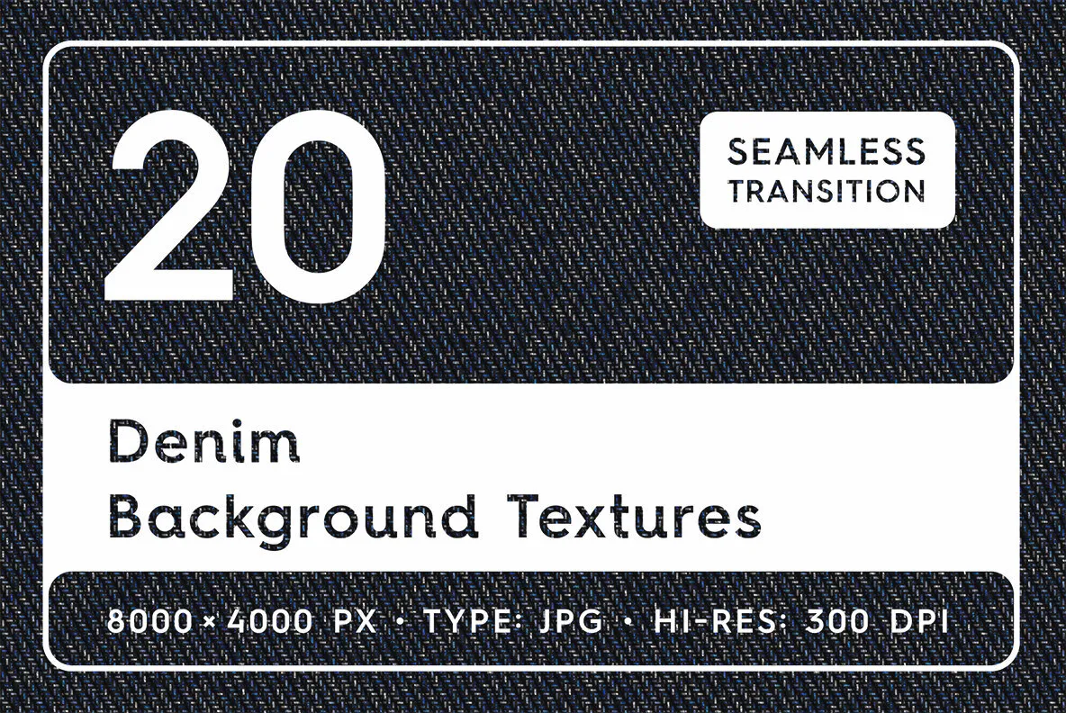 20 Denim Background Textures
