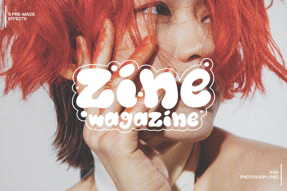 Zine Magazine - Print Magazine Effect