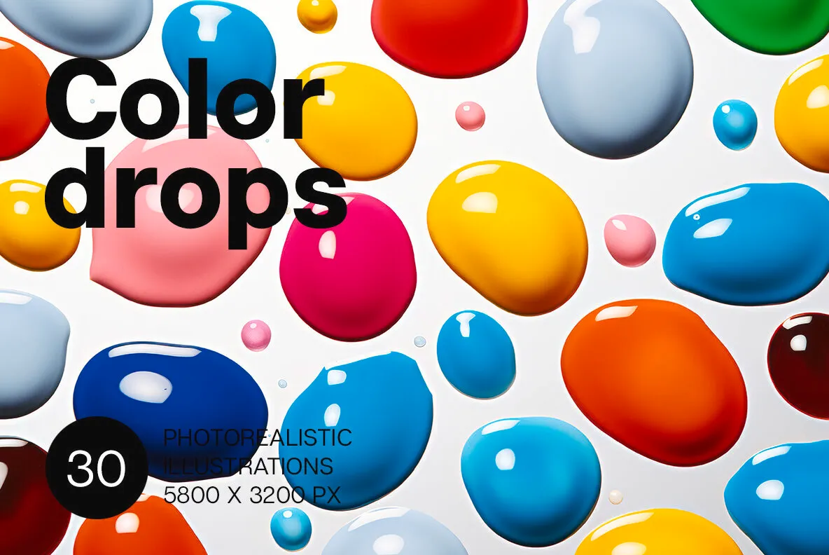 Color Drops Backgrounds