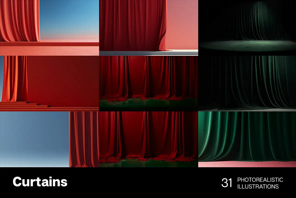 Curtains Objects - YouWorkForThem