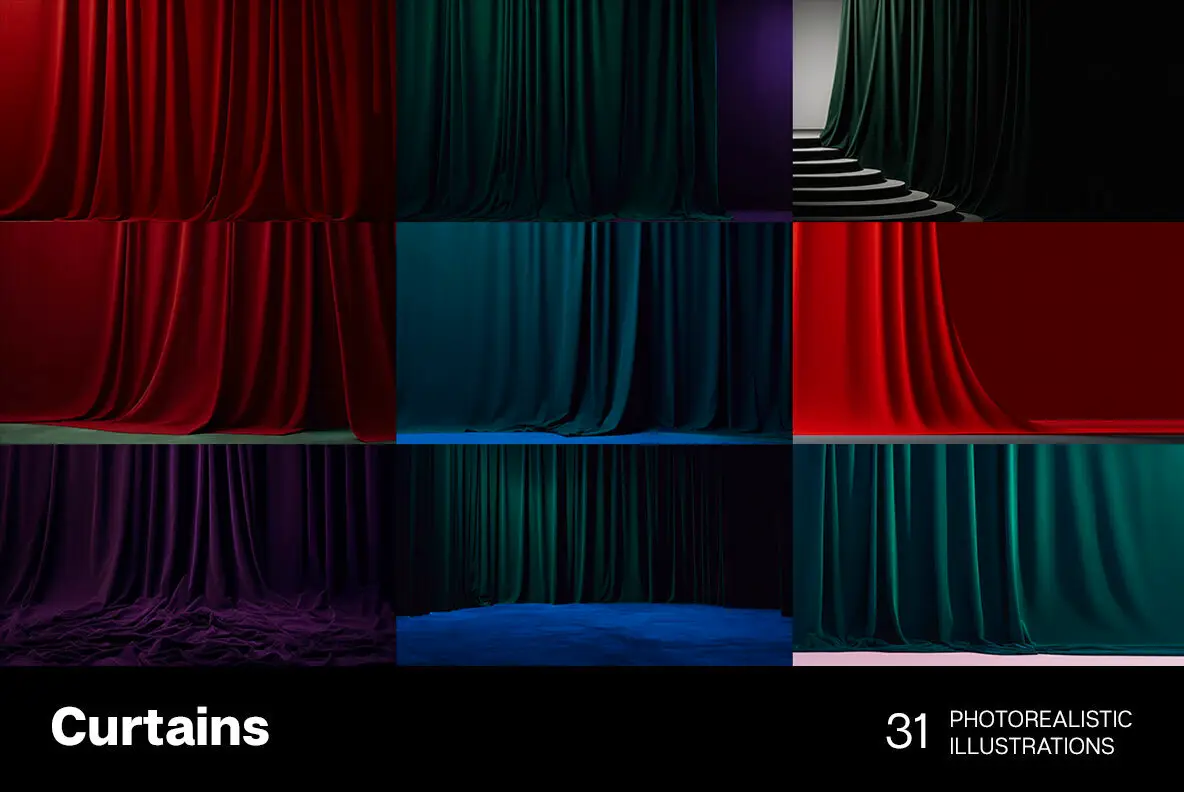 Curtians Graphics Curtains Objects - YouWorkForThem
