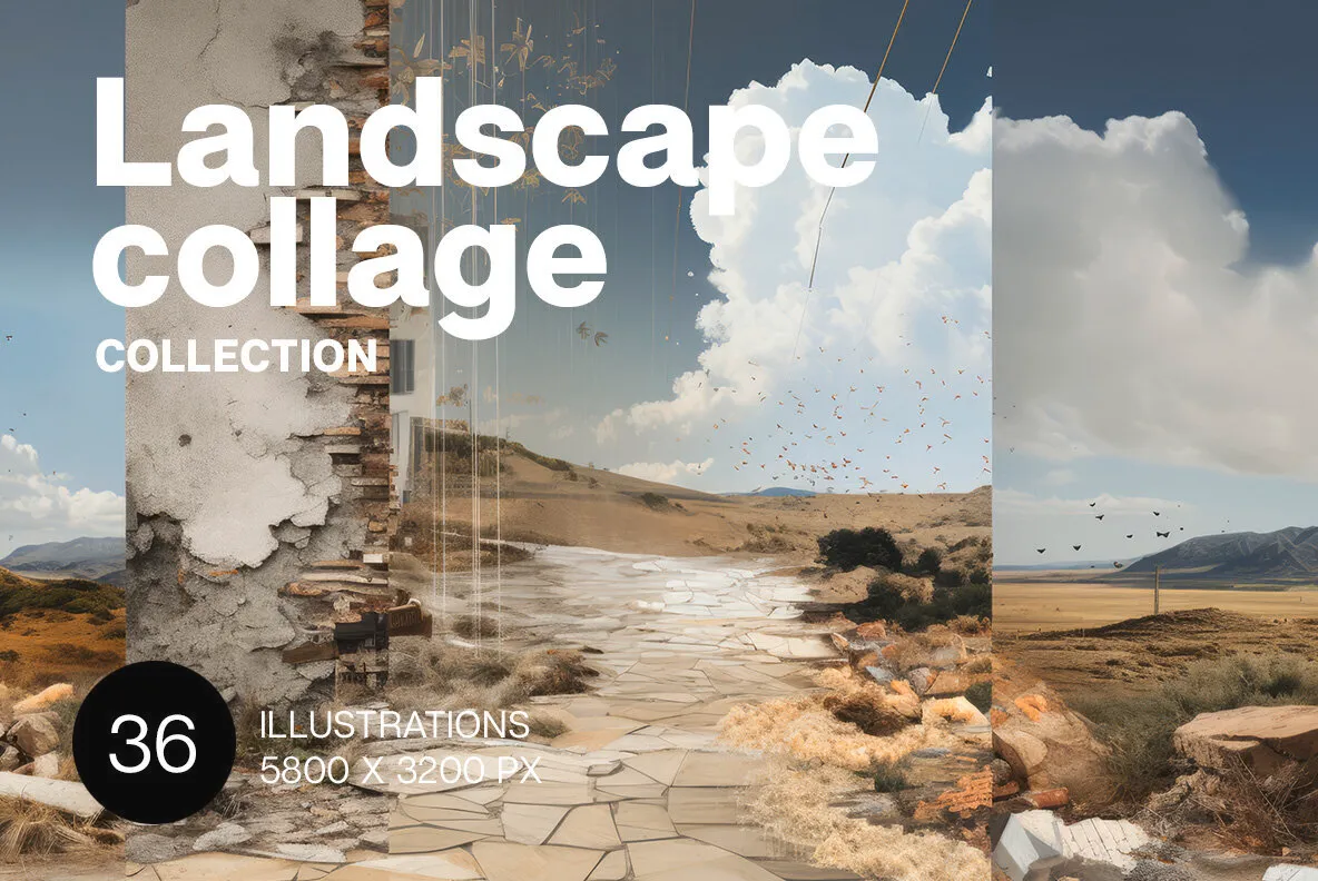 Landscapes collages