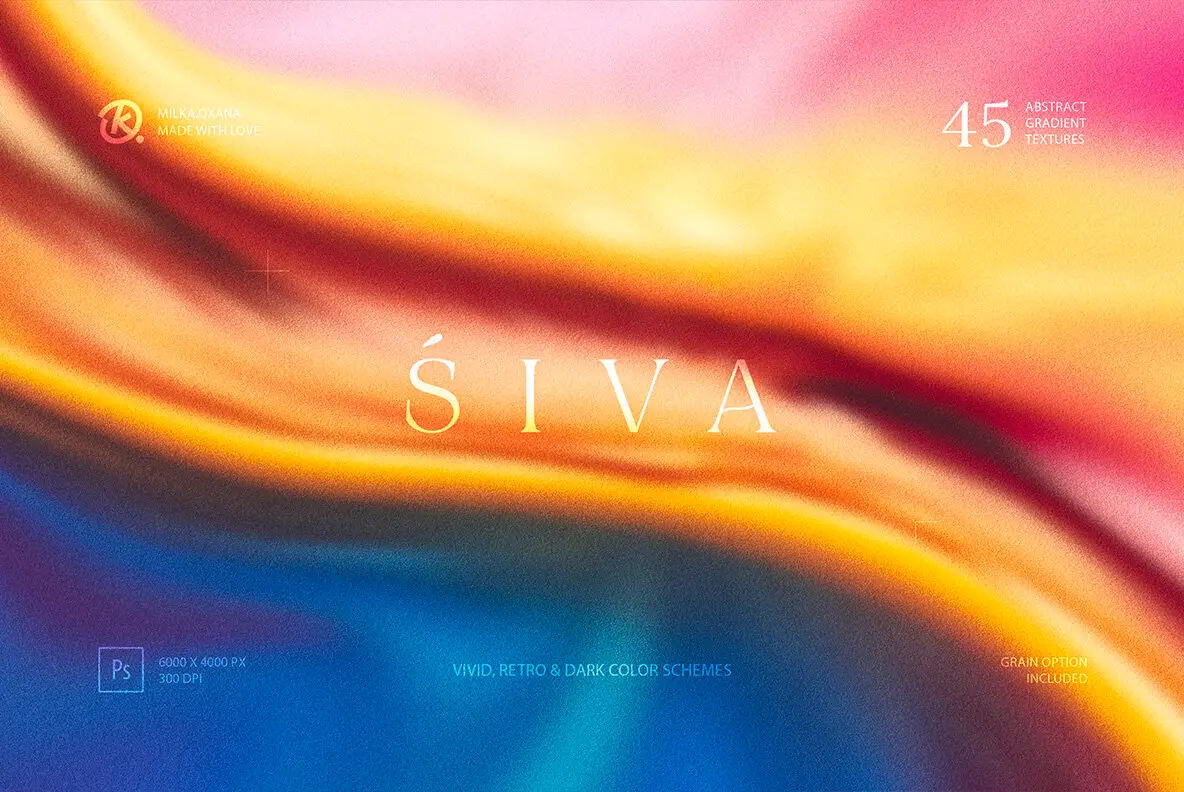 Śiva Abstract Gradient Textures