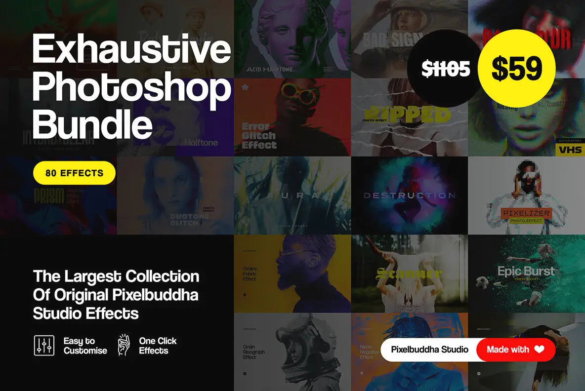 Exhaustive Photoshop Effects Bundle