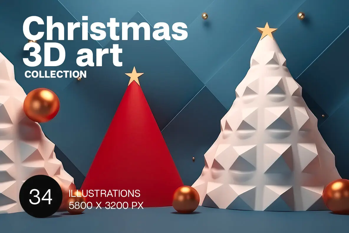 Christmas 3D art