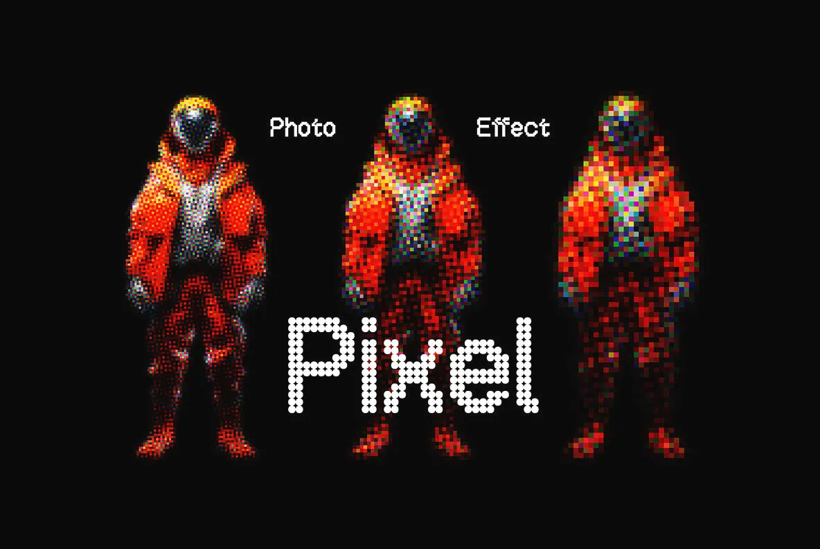 Colorful Pixels Photo Effect