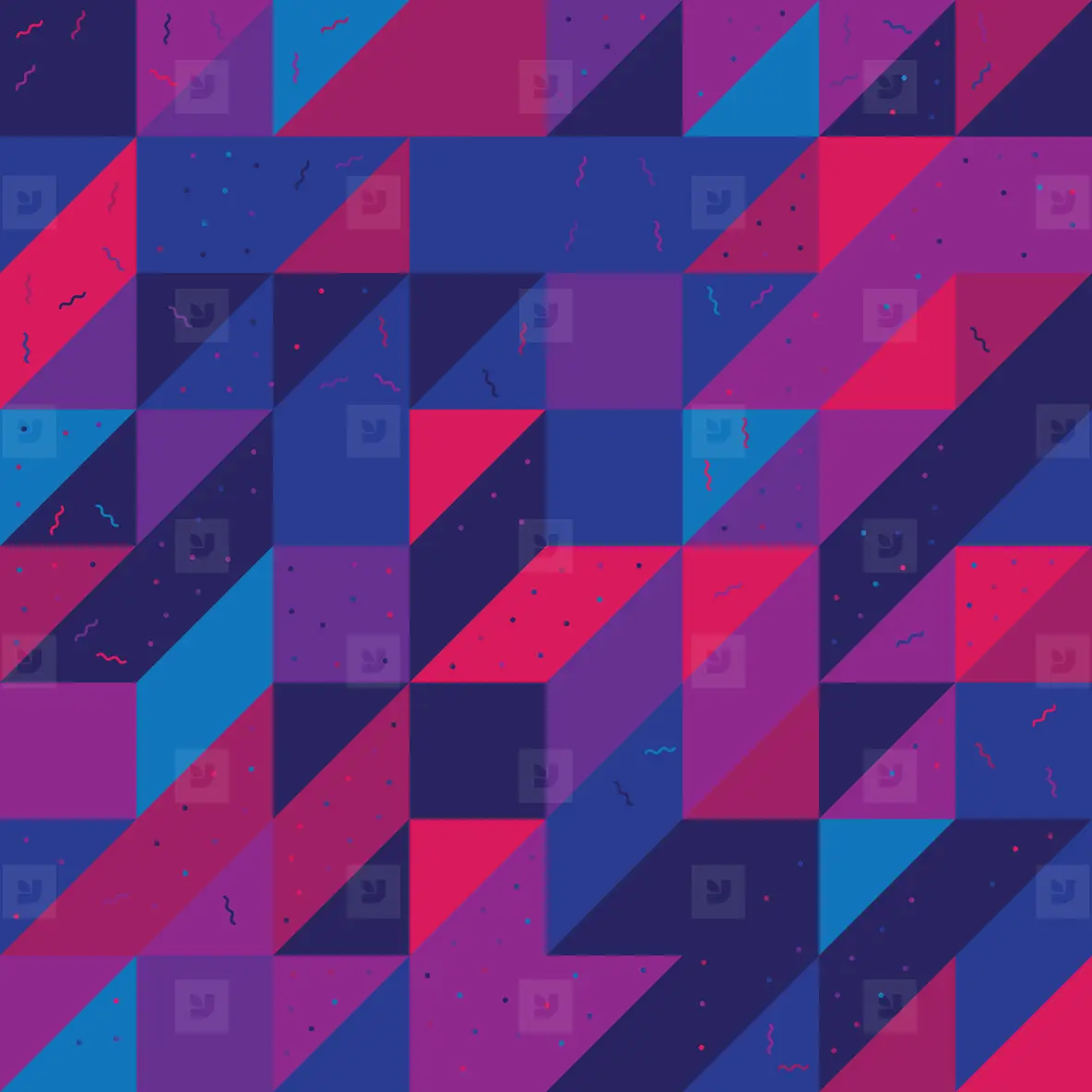 Geometric repeating pattern tile