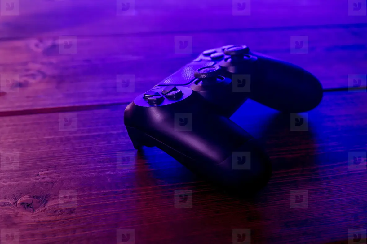 Video Game Controller Night With Lights Photo (153349) - YouWorkForThem