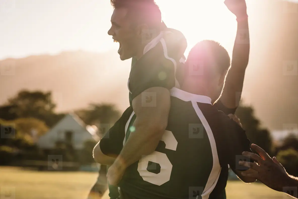 Rugby Champions Celebrating Victory Photo (157459) - YouWorkForThem