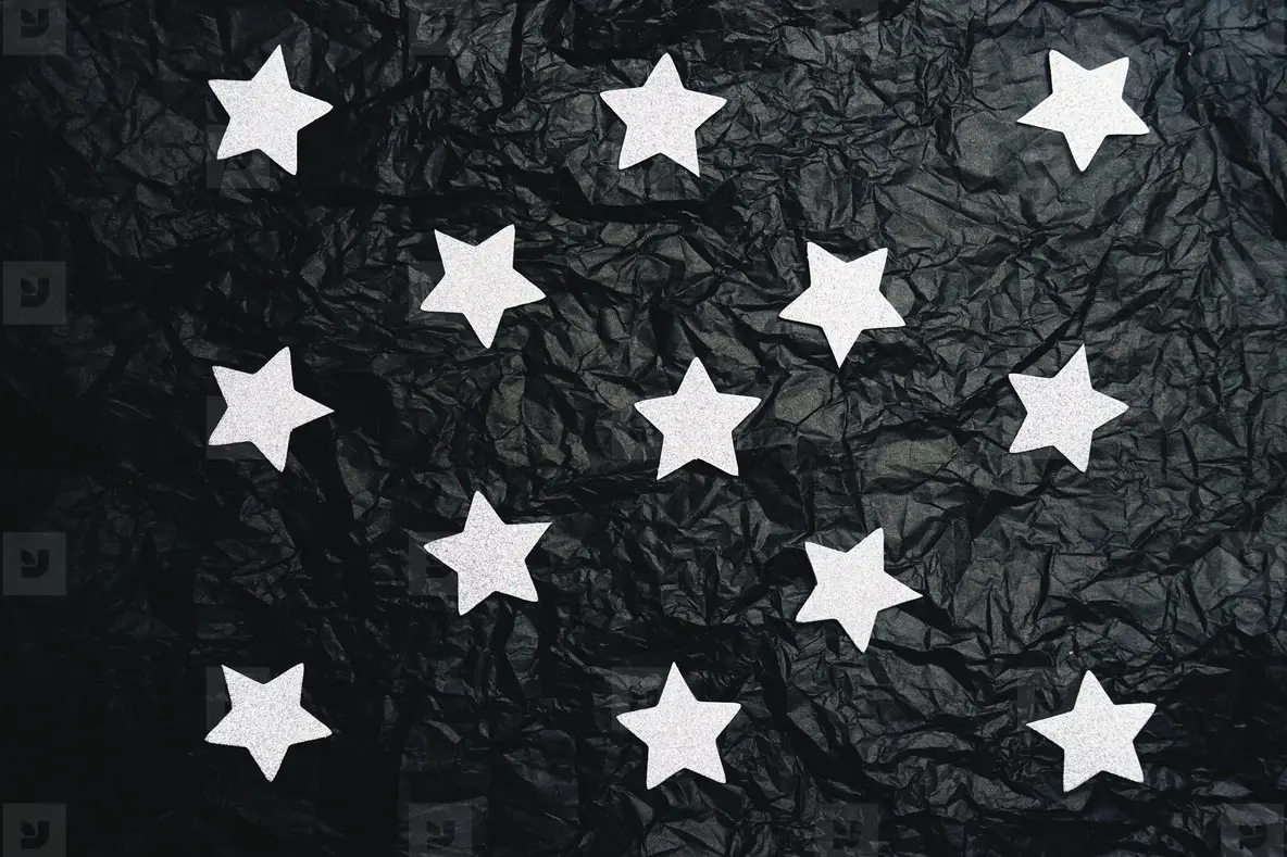 Fake Sky Night Doing With Silver Stars And Crumpled Black Paper Photo  (165537) - YouWorkForThem, image size:1184x789