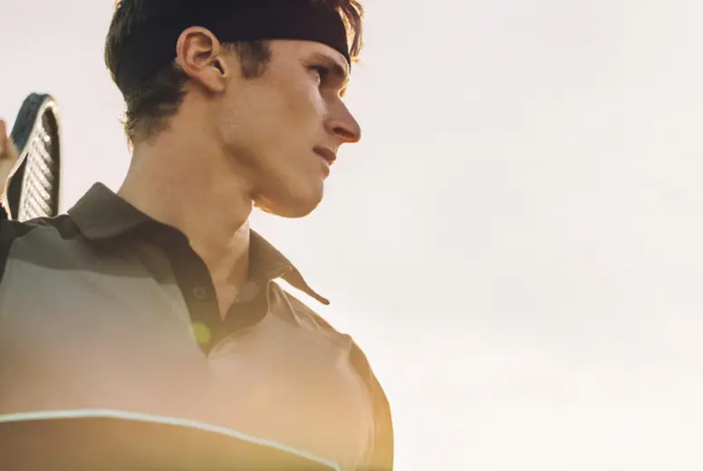Portrait of tennis player