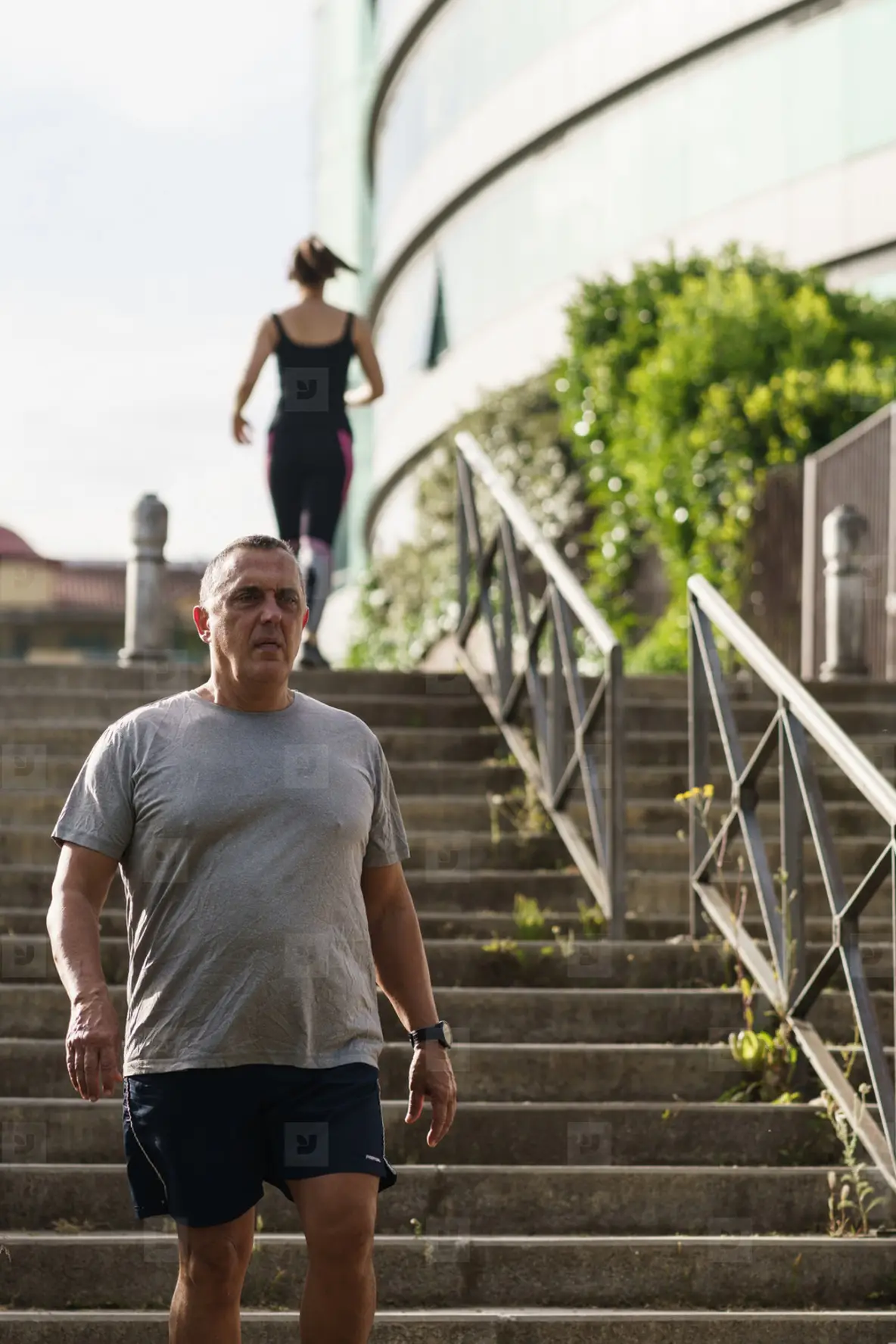 People Going Up And Down Stairs As A Sport Photo (208190