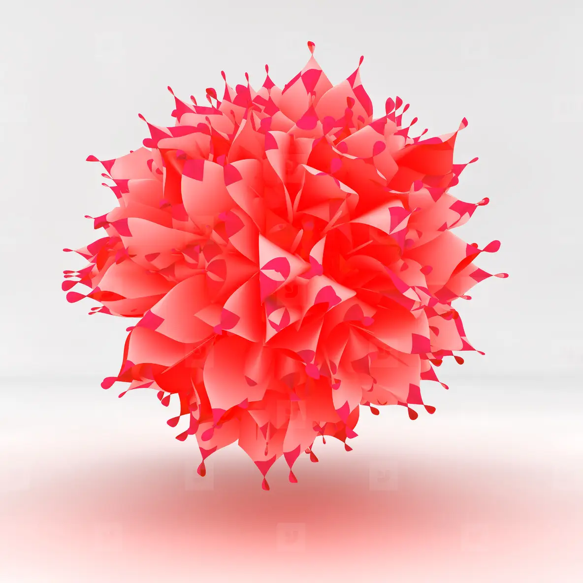 abstract floating shape