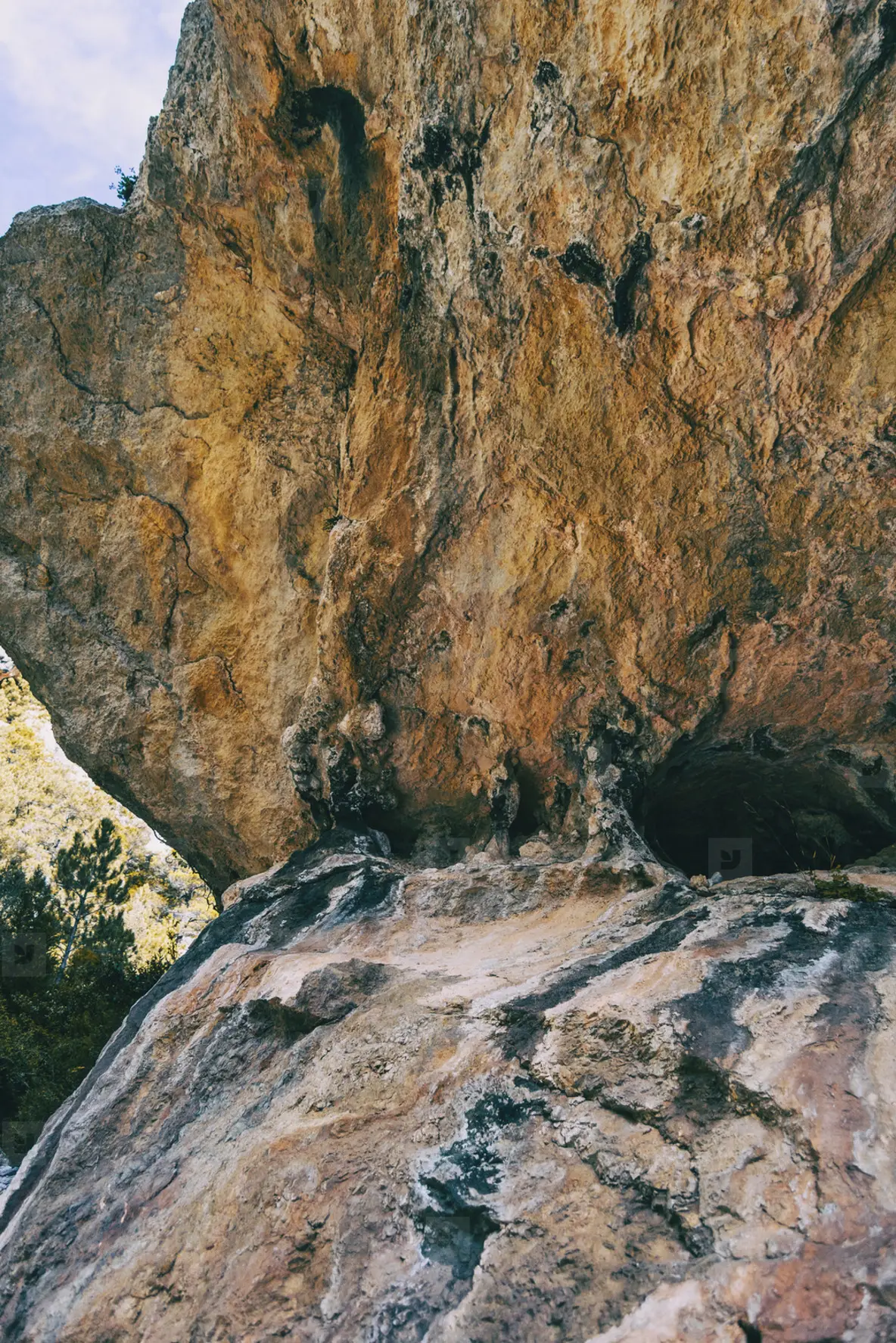 rocks with abstract shapes