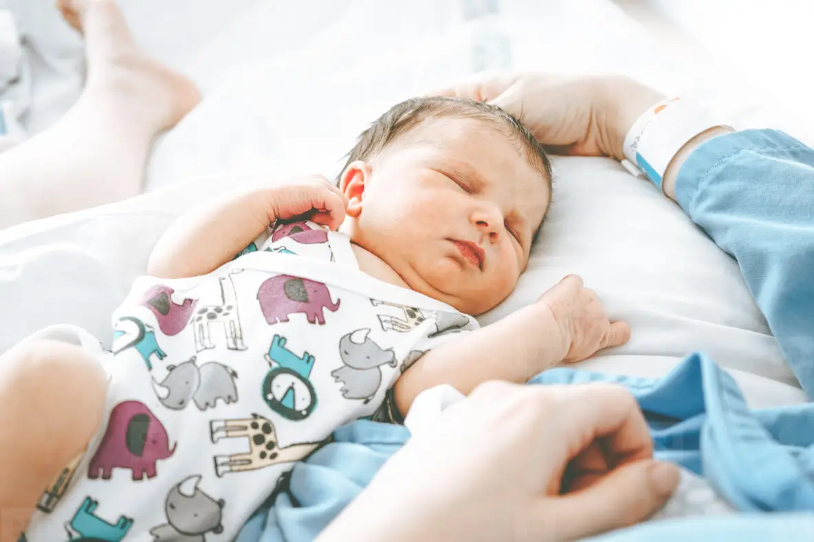 Lovely real image of a new born in her first day of life