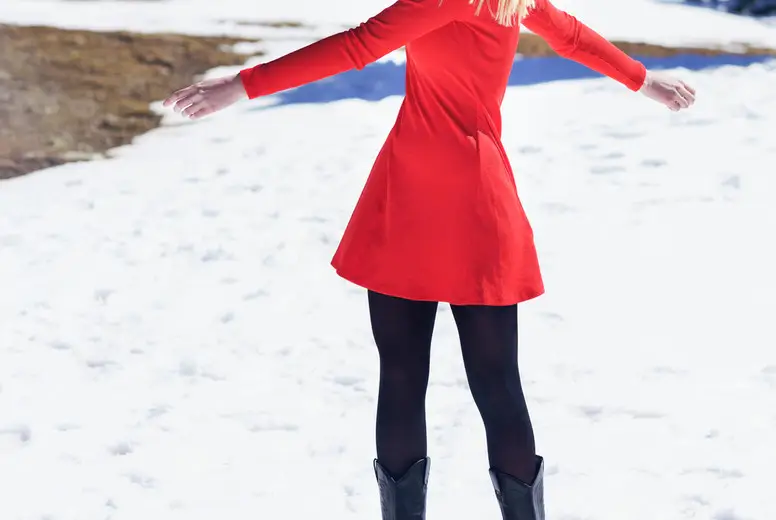 navy blue dress for baby girl Style Guide To Wear Tights On Winter Days – Ferbena Fashion Beauty Trend